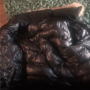 Mackage Black Bomber Jacket